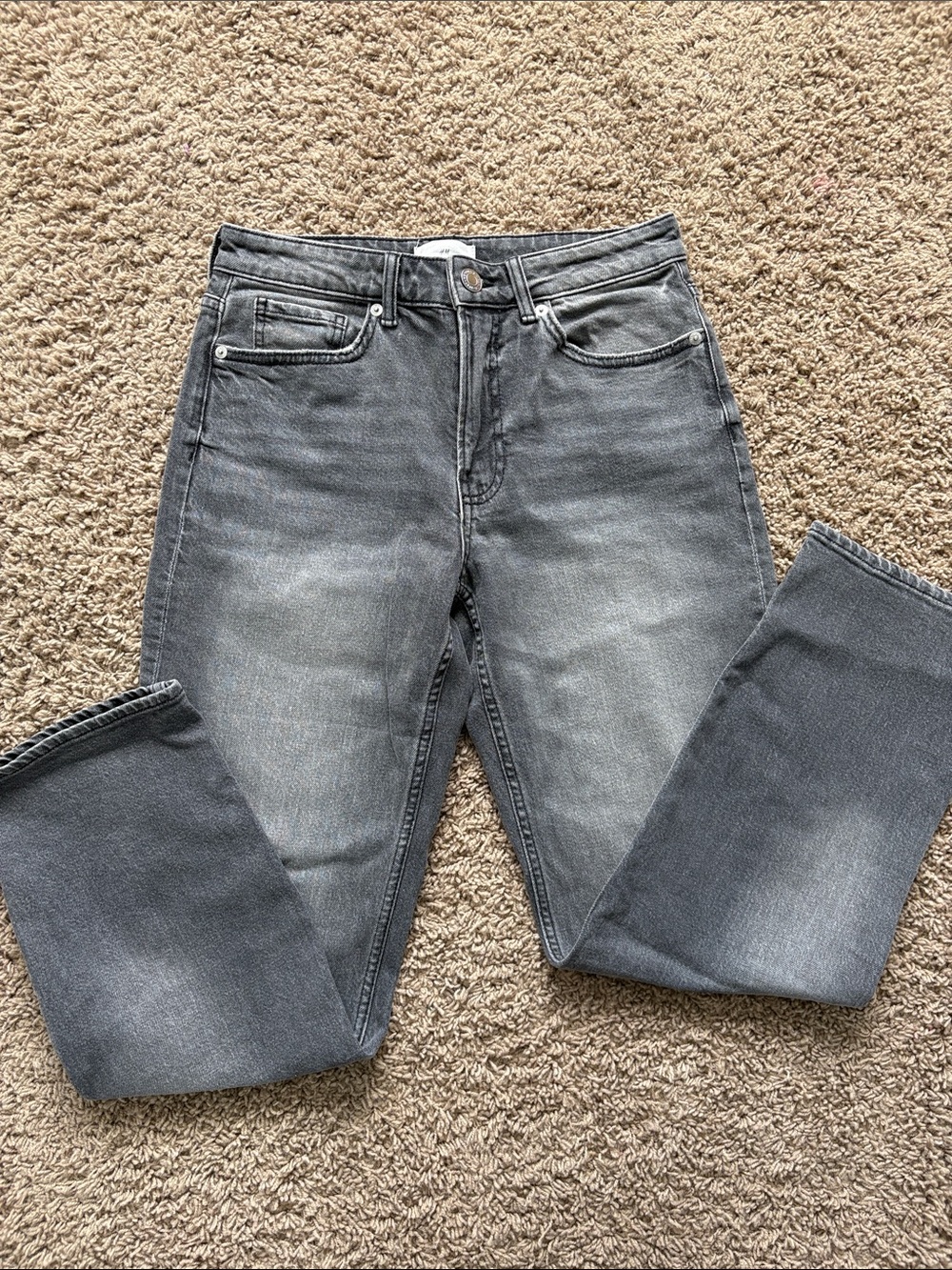 H&M Men's Gray Slim Straight Jeans